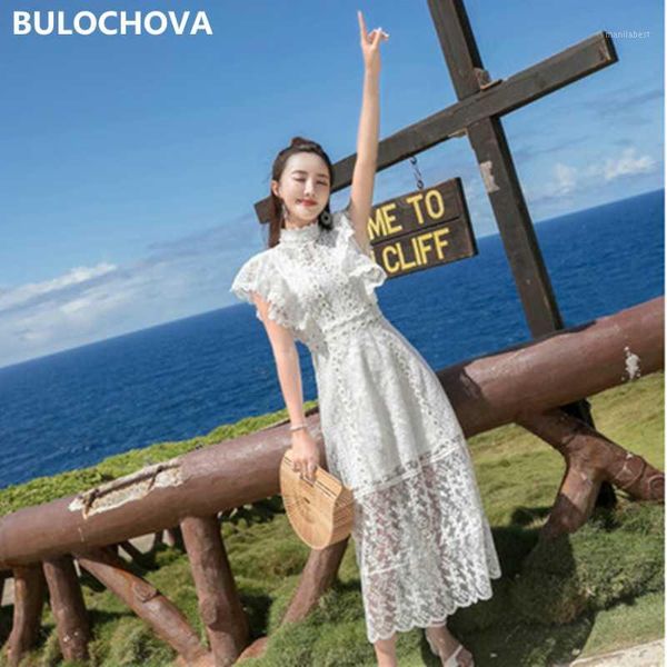 

white lace hollow out women fashion long / short mini dress 2020 designer womans butterfly sleeve runway dresses vestidos1, Black;gray