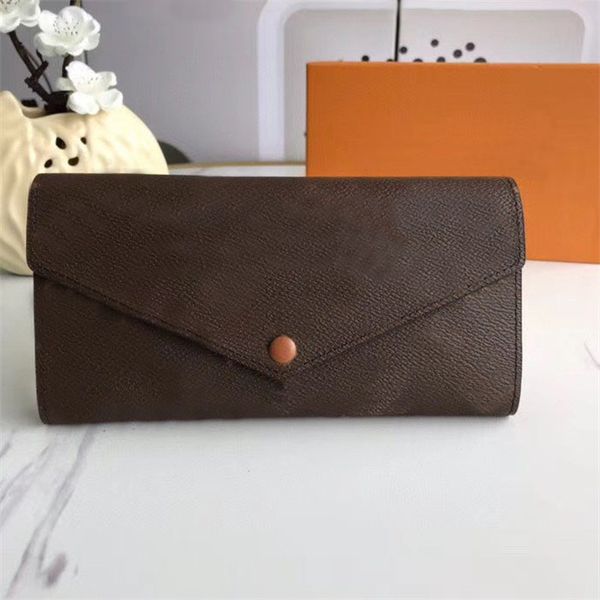 

fashion clutch genuine leather wallet with box dust bag women men purse, Red;black