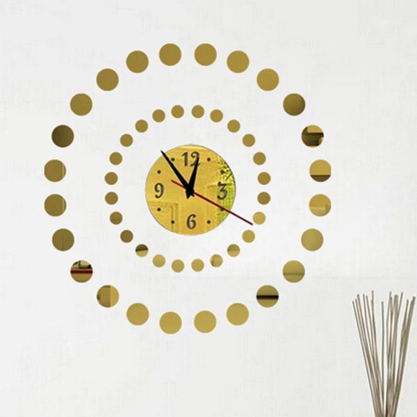 

wall clocks clock acrylic mirror reloj pared diy home decoration 3d stickers modern design living room1
