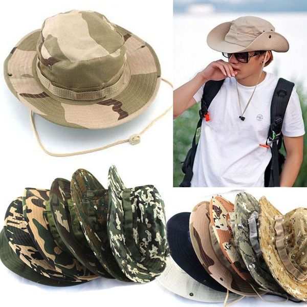 Chapéus de brim largo atacado-balde chapéu Boonie Pesca Cap - DB1