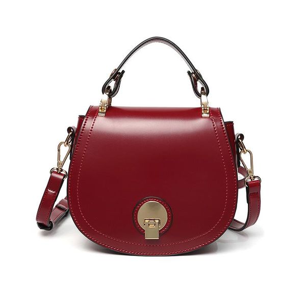 

2020 new fashion half moon handbags for women solid color pu leather messenger shoulder bag luxury female tote bags
