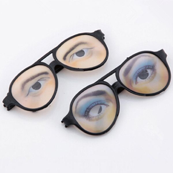

new eye plastic funny prank joke halloween cosplay glasses costume eyes mask toy for birthday party christmas april fools' day