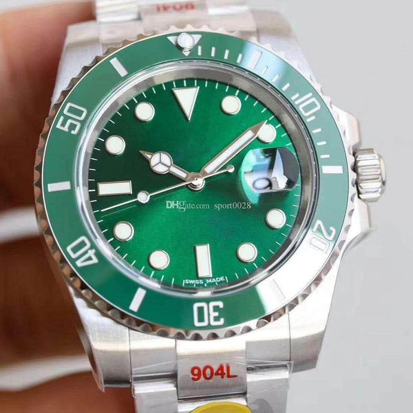 

n завод v10 116610ln eta 2836. eta 3135 часы сапфировое стекло механические автоматические часы керамические безель циферблат luminous водол, Slivery;brown