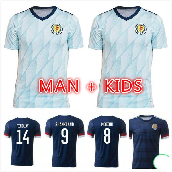 

new 20 21 scotland soccer jerseys 2020 2021 robertson fraser football shirt set naismith mcgregor christie forrest mcginn men kids home away, Black;yellow
