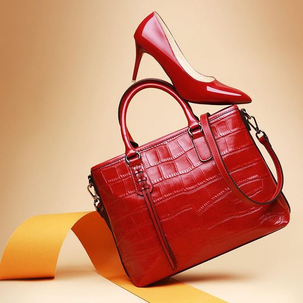 

kajie alligator female genuine leather crocodile luxury shoulder handbags women handle bags designer bolsos bag neutral