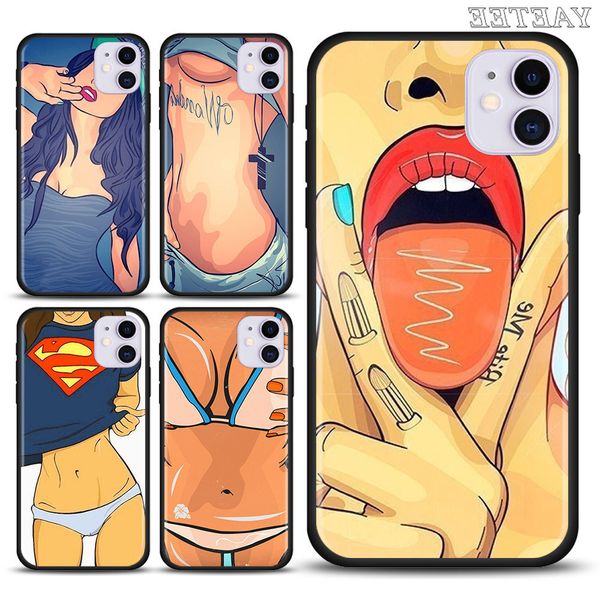 

bikini girl phone case for iphone 12 11 pro 7 8 x xr xs max se 2020 7+ 8+ 6 6s plus 5 5s tpu silicone cover shell bag