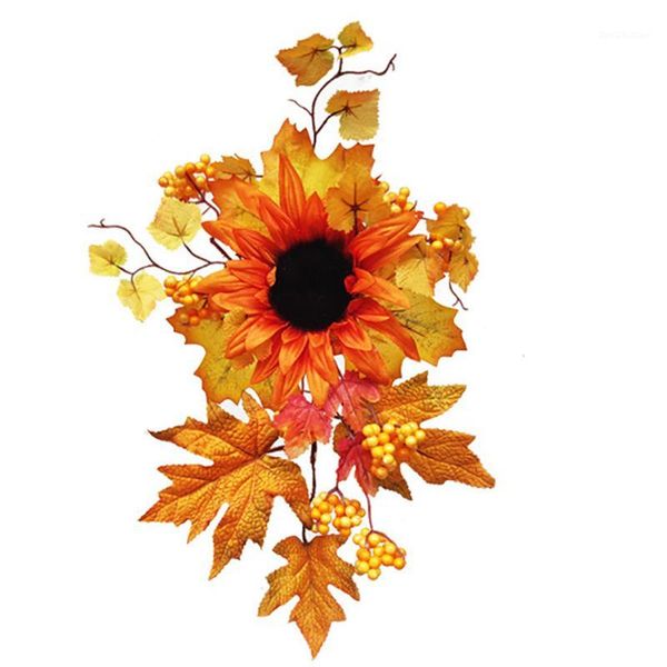 

decorative flowers & wreaths festival fake sunflower ornament halloween party home decor romantic wall hanging backdrop artificial flower si