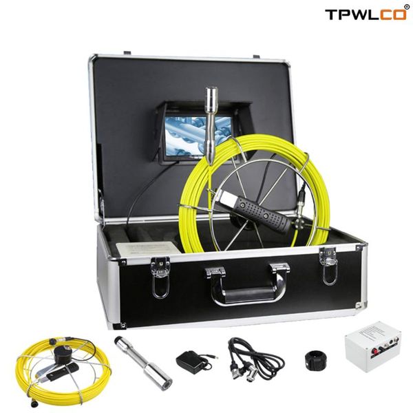 

borehole well pipe camera 12v 4500mah battery 23mm waterproof lens pipeline endoscope sewer camera industrial inspection