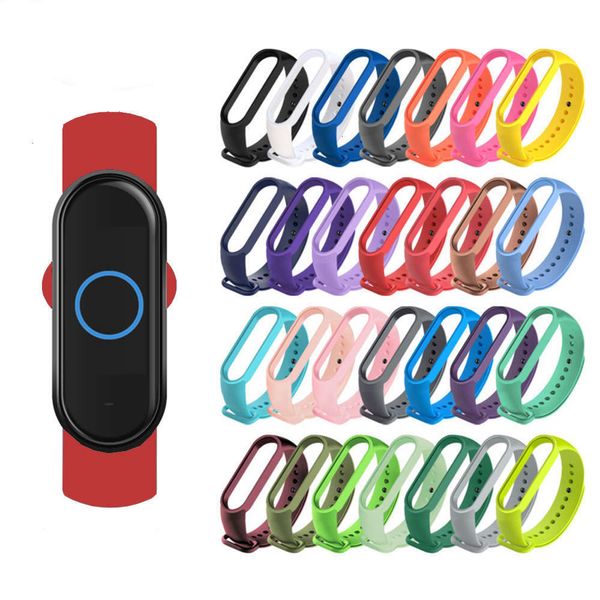 

suitable for millet wristband solid color tpu replacement smart bracelet 5 generation sports watc