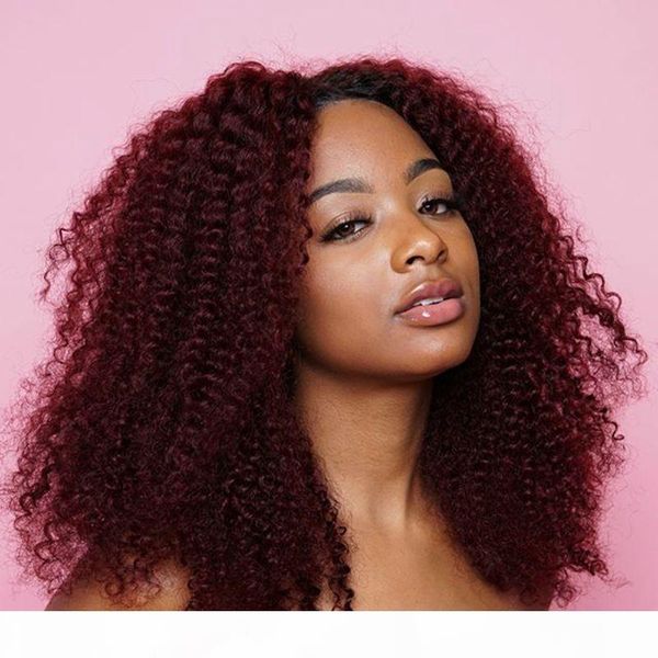 

99j full lace wigs swiss lace wig kinky curly indian remy hair wig pre plucked natural hairline, Black;brown