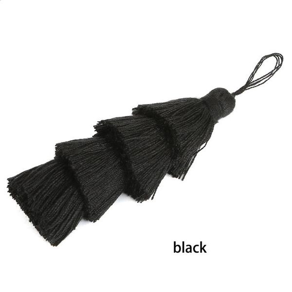 

6pcs lot 8cm four layers overlapping tassels silk fringe sewing tassel trim decorative key tassels for curtain home decoration h bbyvik