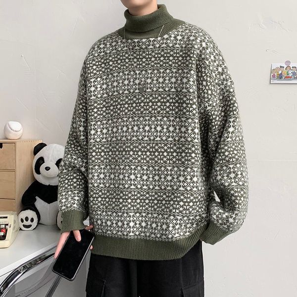

2021 male autumn thin new winter knitting knit sweater leisure clothes vzst, Black