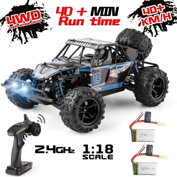 

1:18 rc car 4wd scale remote control car 40+km/h high speed off road vehicle toys radio controlled car for kids and adults