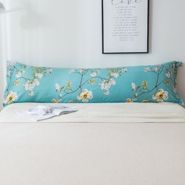 

pillow case bedding cotton double long pillowcase cover 48x120cm, 48x150cm xf671-6