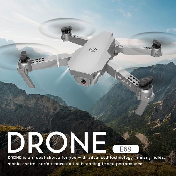 

new e68 drone hd wide angle 4k wifi 1080p fpv drones video live recording quadcopter height to maintain drone camera nice toys