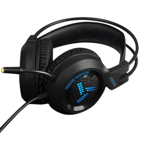 

v2000 7.1 luminous game chicken headset computer notebook headset heavy b game music