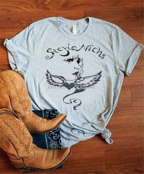 

стиви никс любовь девочка луна футболка спорт серый хлопок ladies s-3xl us поставщик summer o-образным вырезом верхняя майка спортивная с ка