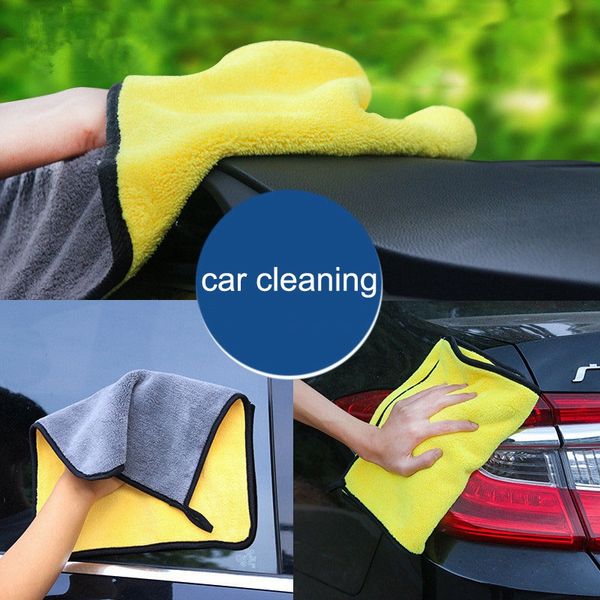 

thickening towel double side coral fleece fine fiber car care washcloth multi function strong thickened towels vtky2307
