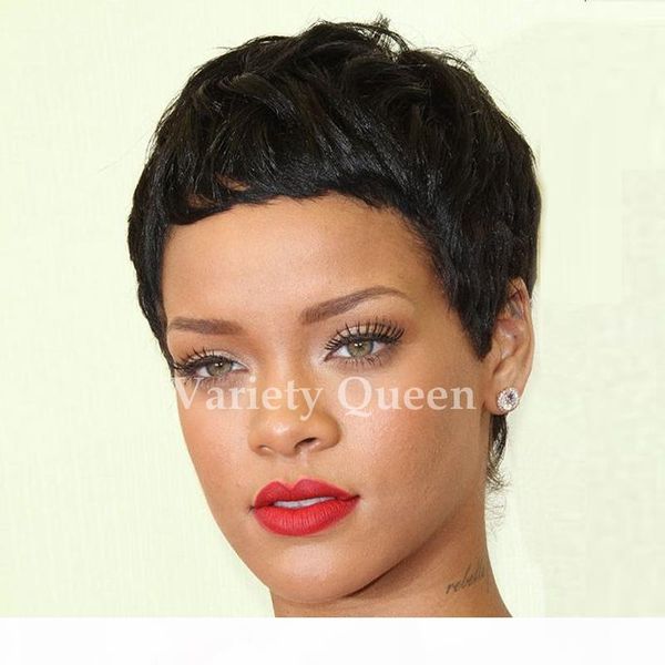 

2017 100 human black wigs with bangs for black women selling brazilian natural hair glueless lace wigs bob wigs, Black;brown