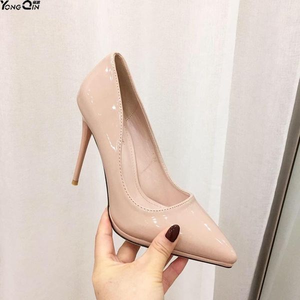 

new pointed toe high heels women's pumps waterproof women's sandals, Black