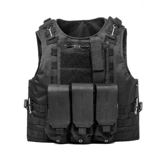 

airsoft molle combat assault plate carrier tactical 7 colors cs outdoor clothing hunting vest 8 ndezm, Black;green