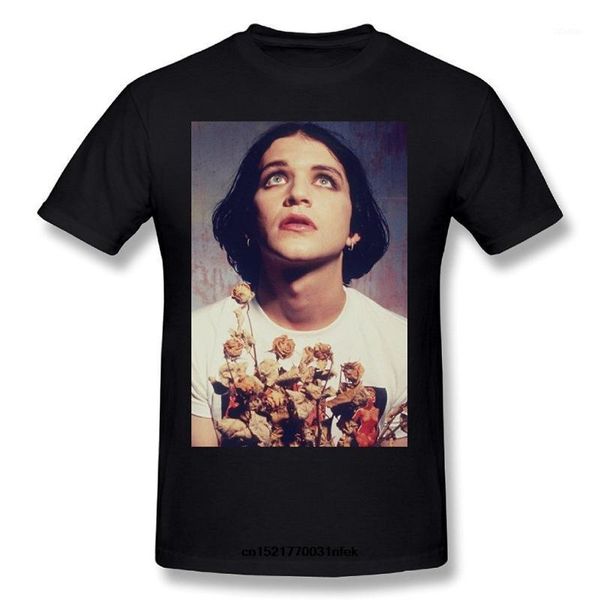 

men t shirt placebo brian molko with flowers black for fashion d summer tee shirt t-shirt women1, White;black