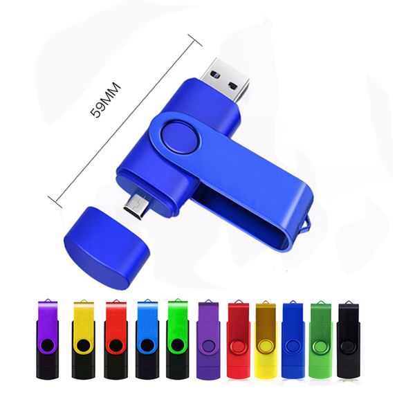 

metal otg 3 in 1 pen drive 128gb micro usb memory stick 32gb pendrive 64gb 16gbusb flash pen 8gb cle usb flash drive