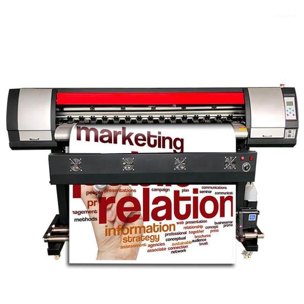 

1.8m eco solvent cmyk inkjet printer 6ft large format xp600 head plotter vinyl sticker pvc banner paper printing machine1