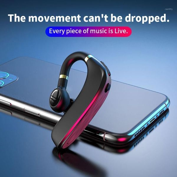 

a10 wireless bluetooth 5.0 earhook earphone broadcast caller number/name earbud1
