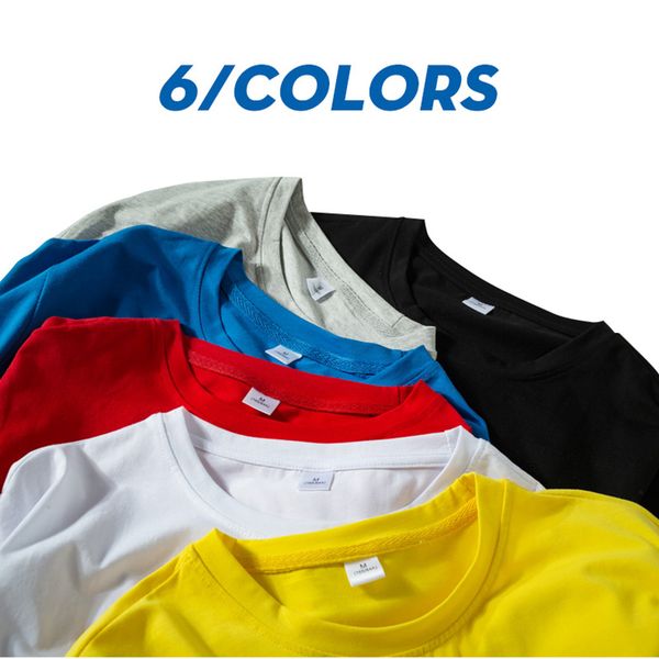 

summer new solid t shirts men causal o-neck basic t-shirt male classical cool silk tee 6 colors big size 6xl kg-30, White;black