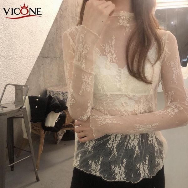 

vicone hollow out super fairy brim lace white gauze render unlined upper garment
