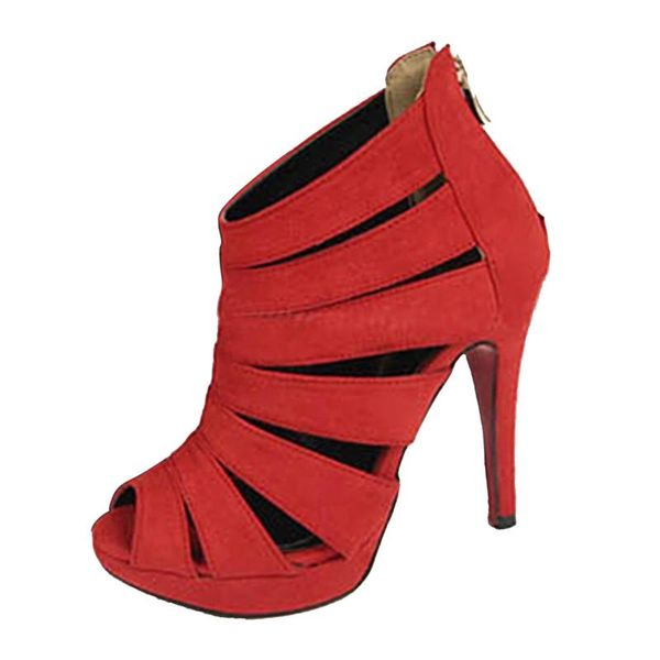 

texu new summer lady pumps heel toe ankle high sandals women high heel shoes, Black