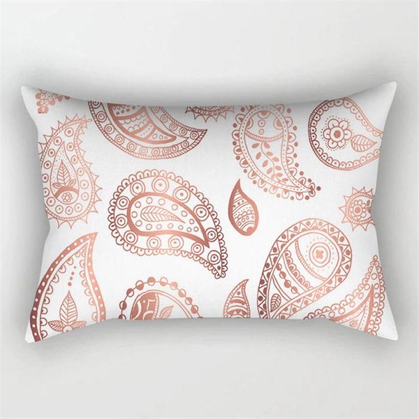 

30x50cm geometric throw pillow case rose gold pink cushion cover home sofa decorative pillows cotton polyester cushion pillows swy bbyovb