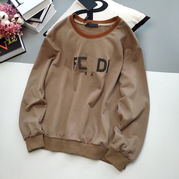 

men's and women's classic round neck letter printing pullover long-sleeved sweater new casual all-match jacket jacket ing, Black