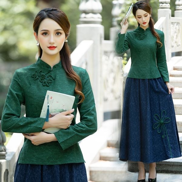 

1cjjp disc autumn new style thickened button hemp jacquard jacquard early button improved cheongsam handmade flower side slit cotton disc te, White