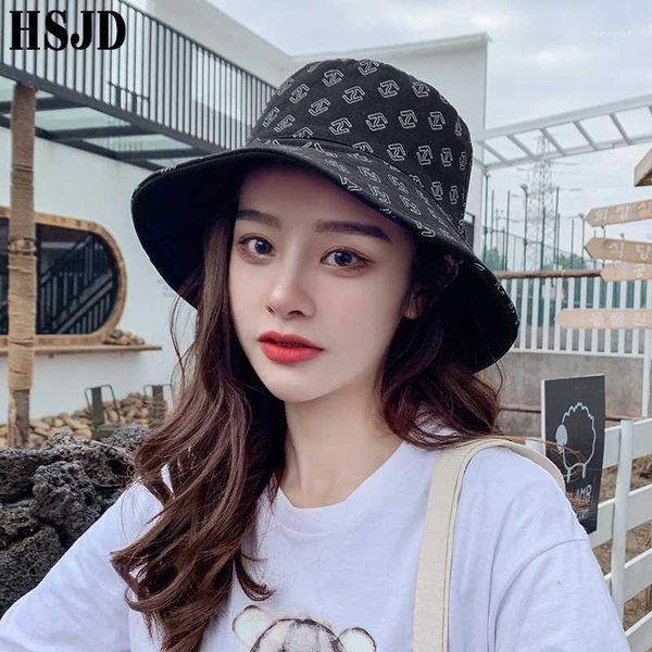

wide brim hats 2021 summer women's cap double sided foldable anti-uv cotton sun beach caps fashion panama female bucket hat1, Blue;gray