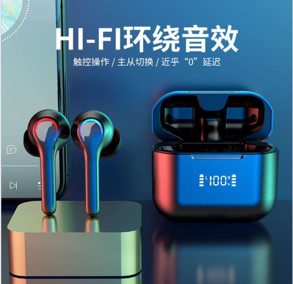 

bluetooth 5.0 a6 new mini in ear wirels digital display sports headset