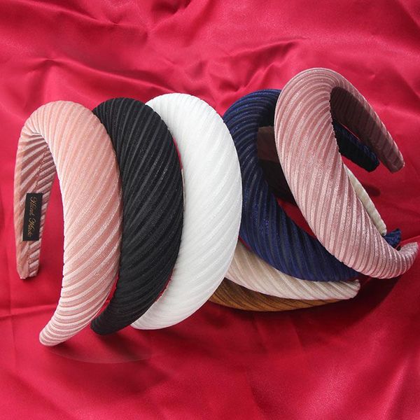 

hair clips & barrettes just feel women velvet headbands accessories band fashion headwear head bezel rims for female girls, Golden;silver