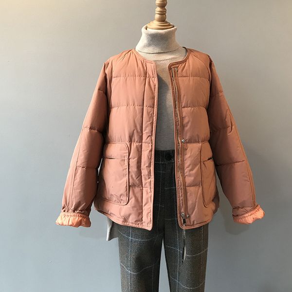 

2021 new warm winter white duck down jacket for women coat outerwear feminino 0nxr, Black