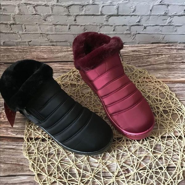 

2020 new women's comfortable boots women's woman female snow boot fashion shoes round toe boots, Black