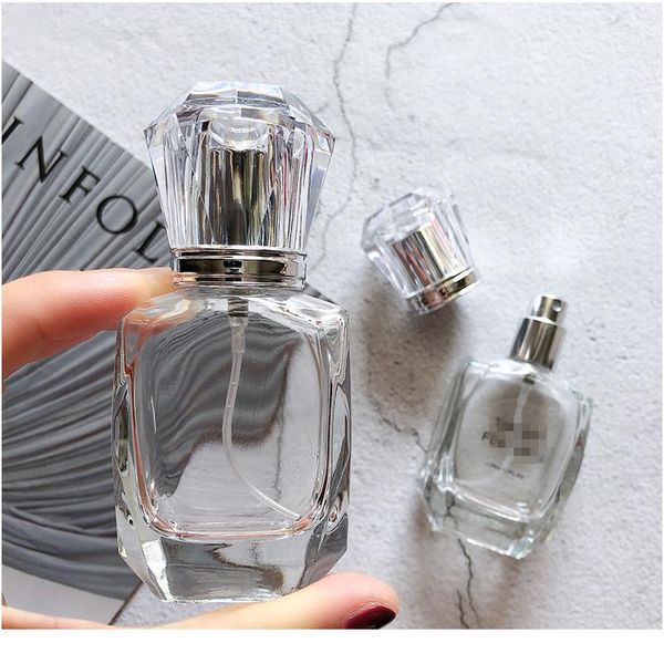 

10pcs/lot 30ml clear glass perfume bottle thick glass spray cosmetic bottles empty parfum packagin jllkyi