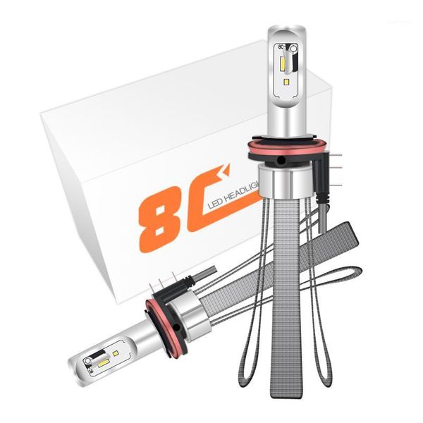 

2pcs 8c headlights h15 led headlight 80w 8000lm h7 h4 h1 h11 h8 9012 hir2 hb3 hb4 hb5 canbus lamp bulb auto car light 12v 6000k1