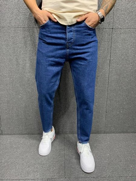 

jeans blue boyfriend straight men's jeans