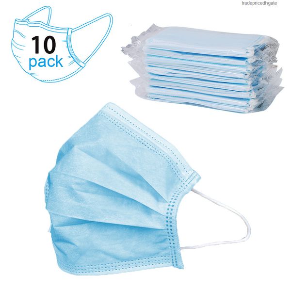 

designer 100 factory mask with elastic earrings dust-proof 3 layers disposable anti dust mouth protective face masks