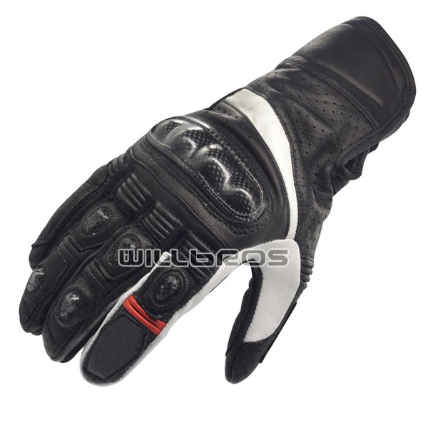 

motorcycle riding genuine leather moto full finger racing gloves, Blue;gray