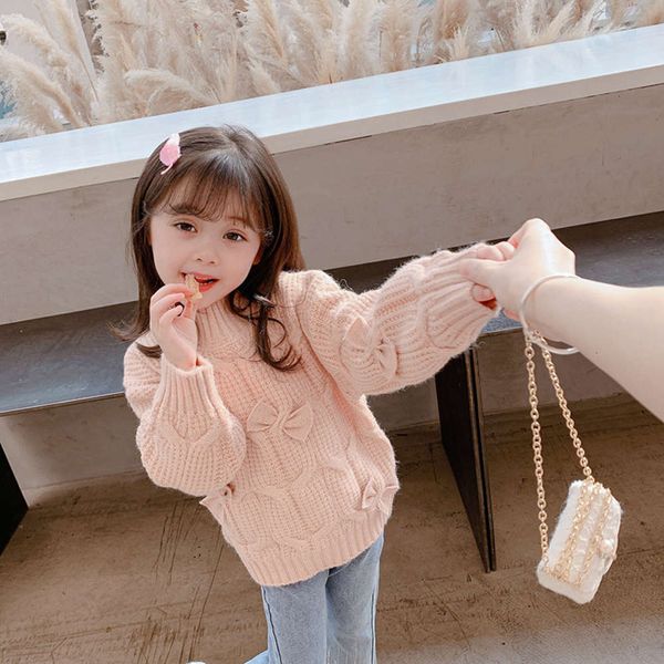

autumn zhili clothing 2020 winter huzhou girls' korean sweater children's t-shirt ht4m, Blue