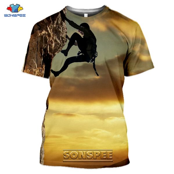 

climb sport cool 3d print shirts comics comics anime men clothing
