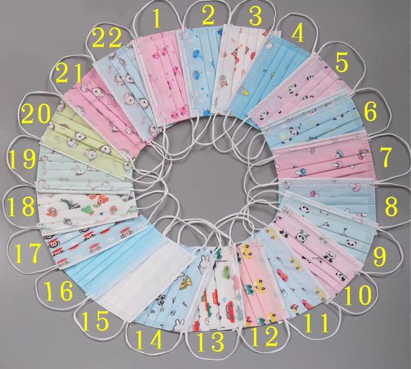 

fabric 3-ply layers ply 3 designer facial nonwoven children disposable protective face mask