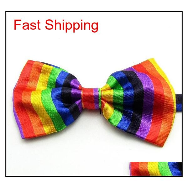 

mens bowtie bow ties pre-tied adjustable stripe print neck bow tie fashion accessories sh qylddd new_dhbest, Black;gray