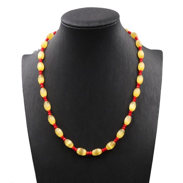 

заявление handmade короткого ожерелья женщин choker бисер цепь кулон красочные кристалл камень глаз кот boheme подарок ювелирных изделия 18, Golden;silver